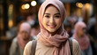 © AS Photo Family - Muslim indonesian asian woman with hijab in shopping mall.