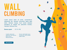 Great Elegant Vector Editable Wall Climbing Poster Or Background Design For Your Wall Climbing  Championship Event