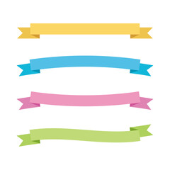 Poster - various flat long ribbon collection