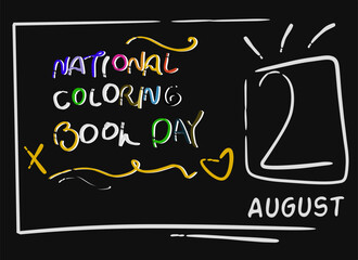 National Coloring Book Day, held on 2 August.