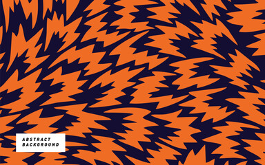 Poster - navy and orange irragullar pattern vector