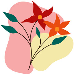 Sticker - Beauty Flower Shape