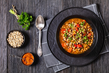 Wall Mural - Vegan Hoppin John, savory black-eyed pea stew