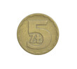5 Zlot coin made by Poland in 1975, that shows Numeral value