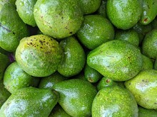 Various Fresh Fruits Such As Avocados, Mangoes, Oranges, Bananas, Apples, Cantaloupe, Etc. Are Being Displayed For Sale In Traditional Shops. Planted By Local Farmers To Produce Superior Quality