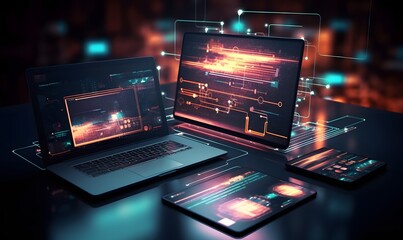 development of cross-platform websites and mobile apps for laptops. technology used to write softwar