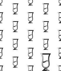 Sticker - Drink Juice Glass Icon Seamless Pattern M_2203008