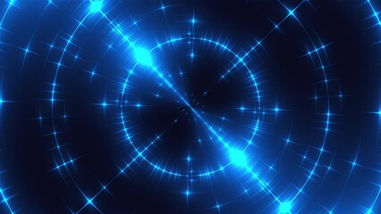 Poster - Fractal blue light. Computer generated 3d render