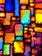 Wall Mural - Digital Life of Living Forms