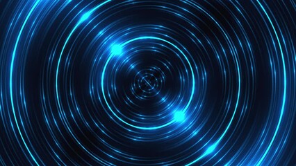 Poster - Fractal blue light. Computer generated 3d render