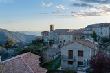 Fototapeta  - Village dans les montagnes du sud de la Corse. Serra-di-Scopamène - Alta Rocca - Corse - France