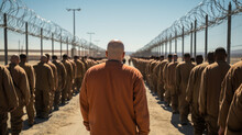 Jailed Criminals Go For A Walk, Convicts Prisoners Generative Ai