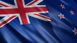 New Zealand National Flag, High Quality Waving Flag Image 
