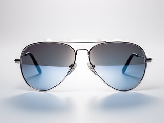 a close up shot of a pair of sunglasses on a white background, high resolution studio lighting with 