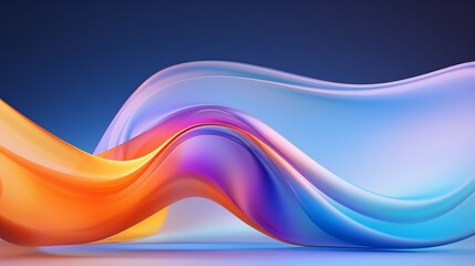 Background with Colorful Wavy Lines. Generative ai