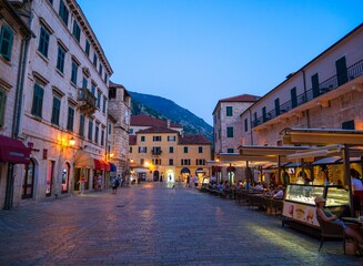 Canvas Print - kotor bay montenegro