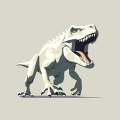 Wall Mural - t-rex vector flat minimalistic asset isolated illustration