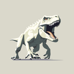 Canvas Print - t-rex vector flat minimalistic asset isolated illustration