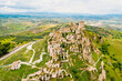 View of Craco, a ghost town in the province of Matera, Basilicata, Italy
