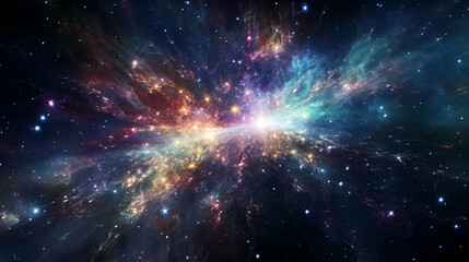 Wall Mural - space galaxy background