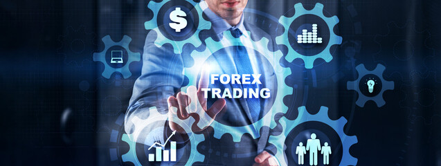 Poster - Finance business investment strategy competition. Forex Trading