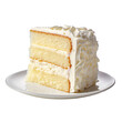 © ArtCookStudio - Peace of vanilla cake isolated