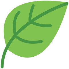 Poster - Icon of popular leaf flat design 