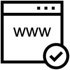 Canvas Print - Online Marketing Vector Line Icons 

