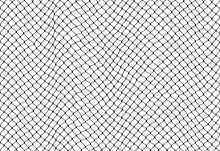 Soccer Goal Mesh, Fishnet Pattern Or Fish Net Background, Vector Seamless Texture. Black Rope Net Pattern On White, Fishing Of Football Goal Or Sport Net And Fishnet With Knot Grid Or Wire Netting
