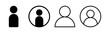 © OLIVEIA - User Icon set illustration. person sign and symbol. people icon.