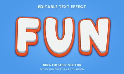 comic fun editable text effect