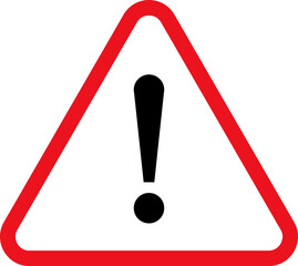 Wall Mural - danger sign, warning sign, attention sign icon.