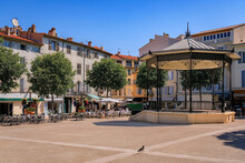 Antibes, France - May 24, 2023: Place Nationale, One Of Several Beautiful Squares Near The Local Provencal Farmers Market In The Old Town