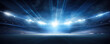 © amazingfotommm - Sport football stadium ar arena in night with green grass, vivid spotlights ,