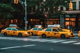 Fototapeta Miasta - Night view of New York City streets - Generative AI