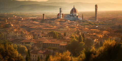 Sticker - Florence in Tuscany - Generative AI