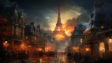 Fototapeta Paryż - French revolution, bastille day concept. Generative Ai
