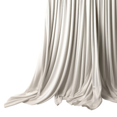 white curtain on white