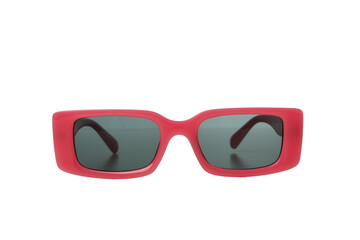 PNG, red, sunglasses, isolated on white background