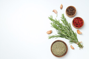 Wall Mural - Seasoning and spices, rosemary, concept of seasoning