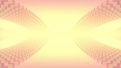 Leinwandbilder - Abstract particle waves. 3d rendering digital seamless loop animation 4K
