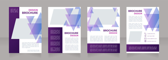 Environmental technologies benefits blank brochure design. Template set with copy space for text. Premade corporate reports collection. Editable 4 paper pages. Montserrat font used