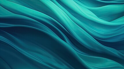 Wall Mural - abstract blue satin waves background