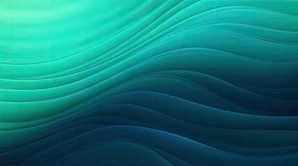 Wall Mural - abstract blue green waves background