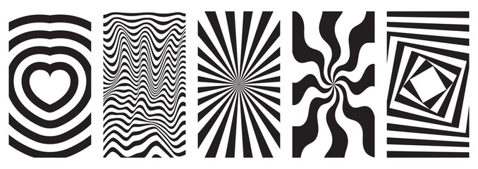Aufkleber - Png illustration, vertical abstract backgrounds and graphic prints - decorative stories templates with copy space for text for social media in y2k groovy minimal style