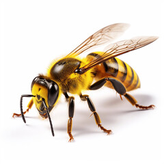 Beautiful wild beast bee looking forward is shown in full length, Ai generated