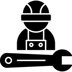 Wall Mural - Mechanic Icon