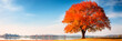 canvas print picture - Herbstlandschaft. Generiert mit KI 