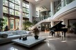 © standret - Modern interior of wealthy big house indoors. Beautiful illustration picture. Generative AI