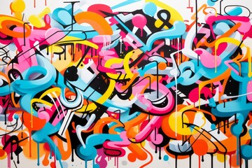 Fototapete - Vibrant collage of art that have many objects. Beautiful illustration picture. Generative AI